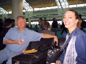 A and G at the airport
